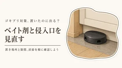 ブラックキャップを置いたのにゴキブリが出るのはなぜ？侵入口対策の進め方