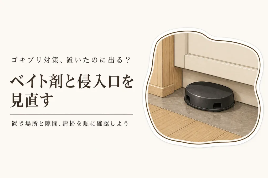 ブラックキャップを置いたのにゴキブリが出るのはなぜ？侵入口対策の進め方