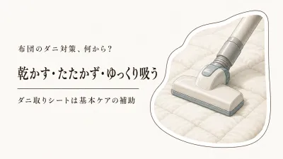 布団のダニ対策は天日干し・掃除・ダニ取りシートのどれ？刺され続けるときの見直し方