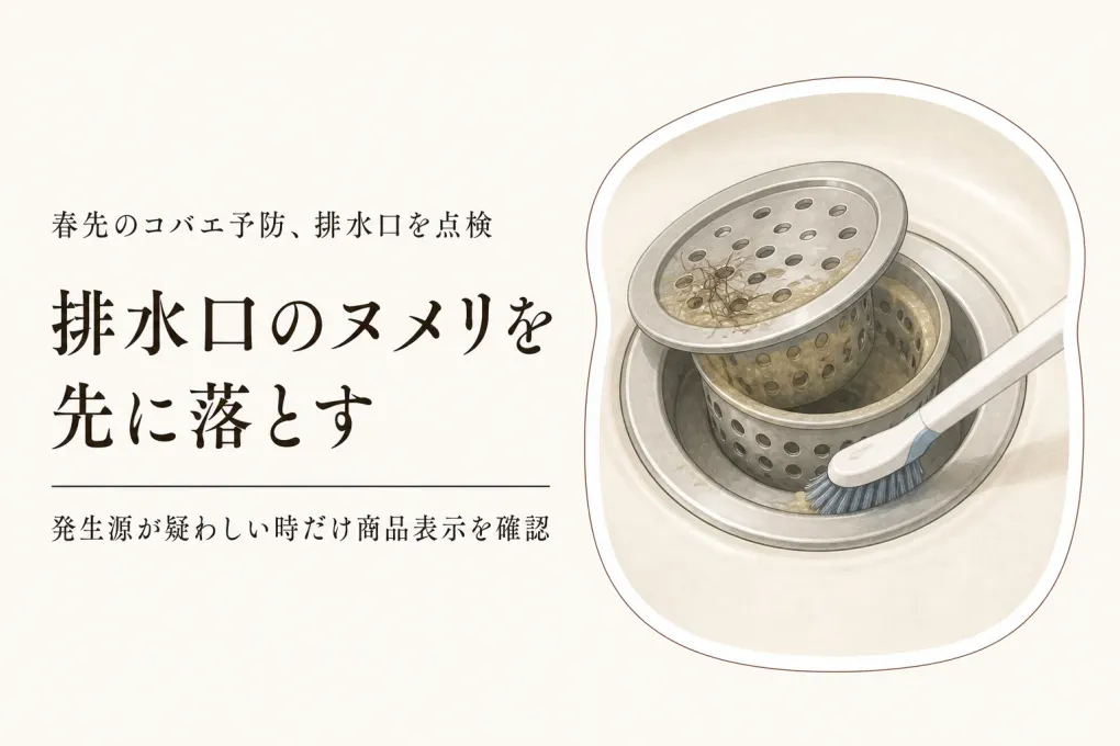 春先のコバエ予防｜排水口など発生場所別の掃除と幼虫対策剤の選び方
